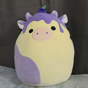 NWT - Squishmallows Hybrid Sweets Benito the Blueberry Cheescake Cow 11"in Plush